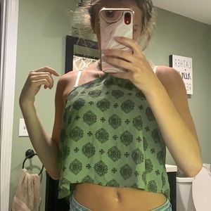 Green tank top